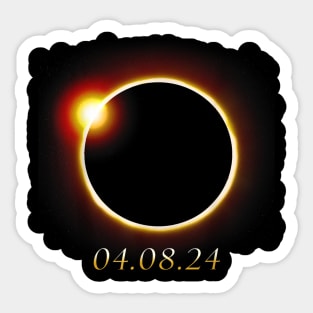 Total Solar Eclipse April 08 2024 Gift For Men Women Sticker